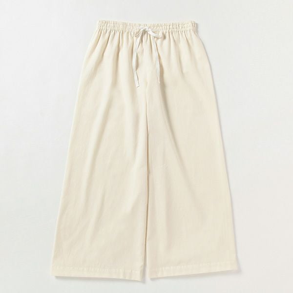 オーガニックコットン サテン前開きパジャマ ナチュラル M