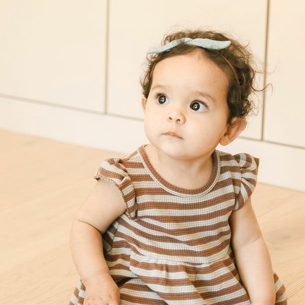 オーガニックコットン ベビーガーゼ結びヘアバンド