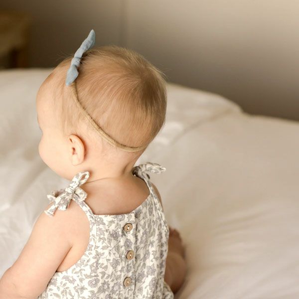 オーガニックコットン ベビーガーゼ結びヘアバンド
