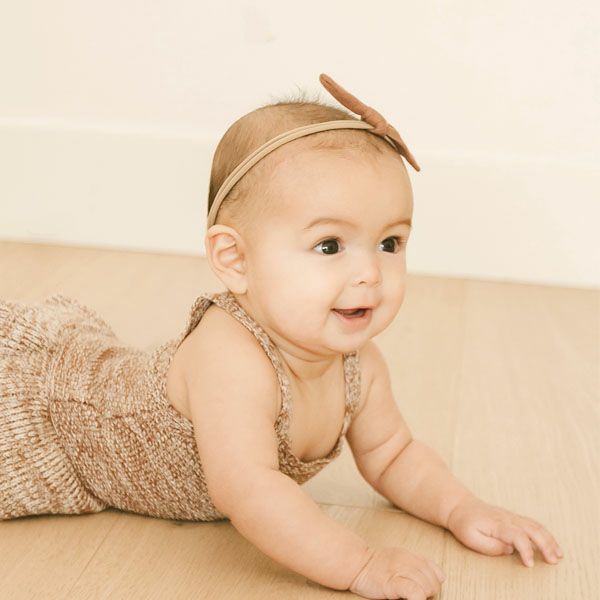 オーガニックコットン ベビーガーゼ結びヘアバンド