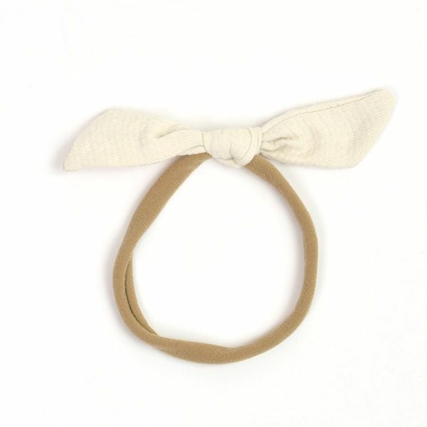 オーガニックコットン ベビーガーゼ結びヘアバンド