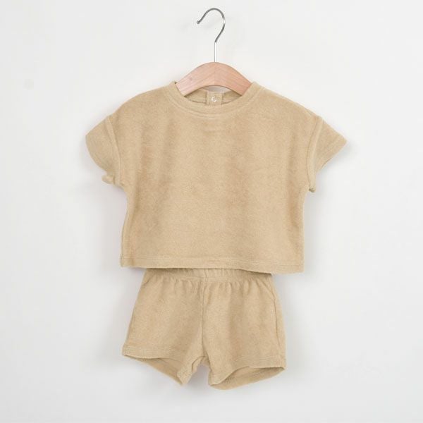 オーガニックコットン ベビーテリーＴシャツ＆ショーツ