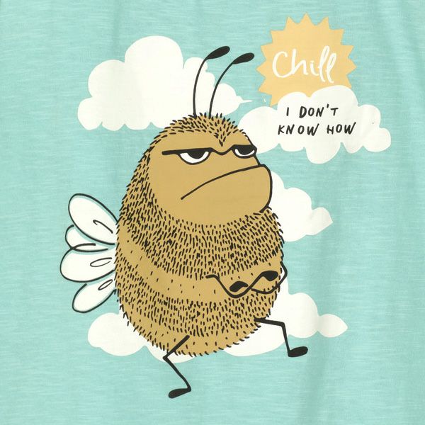 オーガニックコットン キッズＴシャツ Bumblebee