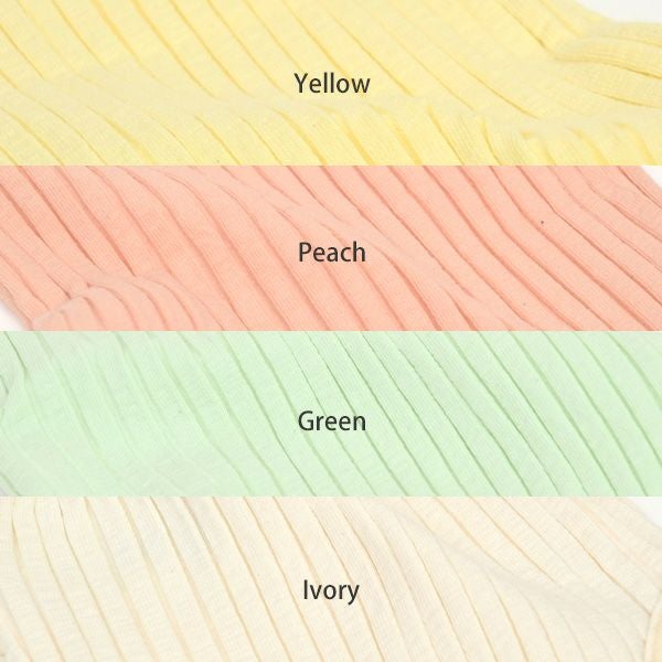 オーガニックコットン ベビーリブスラブラッフルボディスーツ(半袖)