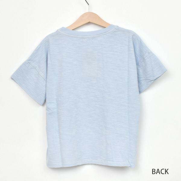 オーガニックコットン キッズスラブドロップショルダーＴシャツ(半袖)