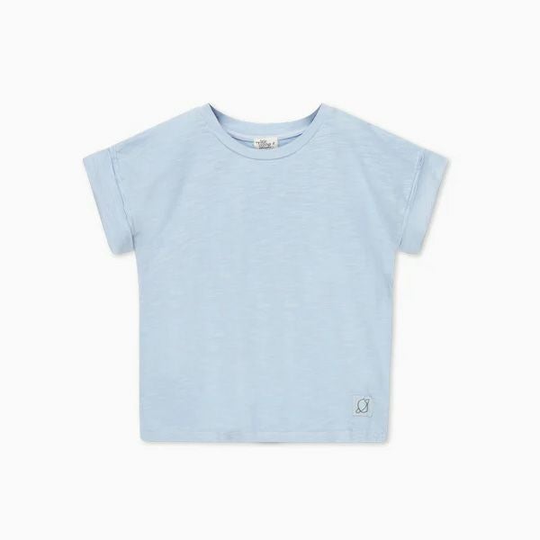 オーガニックコットン キッズスラブドロップショルダーＴシャツ(半袖)