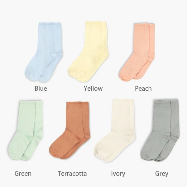 オーガニックコットン キッズソフトソックス