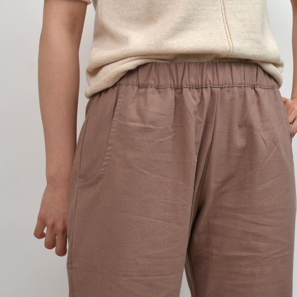 オーガニックコットン&ネトル ストレートパンツ