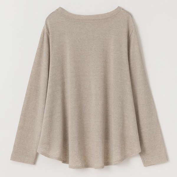 オーガニックコットン&リネン 天竺フレアプルオーバー