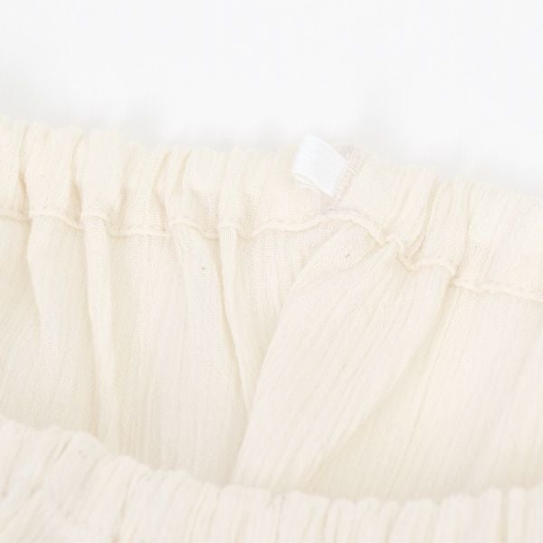 オーガニックコットン ベビー楊柳フリル甚平