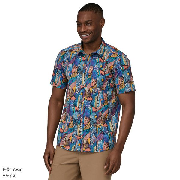 Patagonia ゴー・トゥ・シャツ オーガニックコットン XXL 熊柄