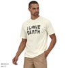 オーガニックコットン メンズ・アース・ラブ・Tシャツ