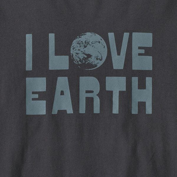 オーガニックコットン メンズ・アース・ラブ・Tシャツ