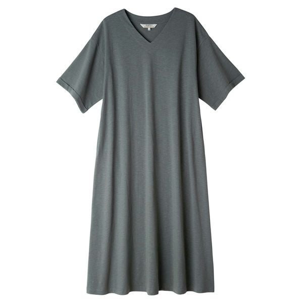 オーガニックコットン スラブ天竺ワンピース