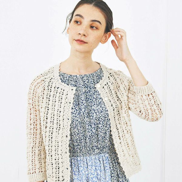 オーガニックコットン Ｖ＆Ａマートン柄ノースリーブフレアワンピース