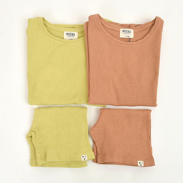 オーガニックコットン キッズリブＴシャツ(半袖)