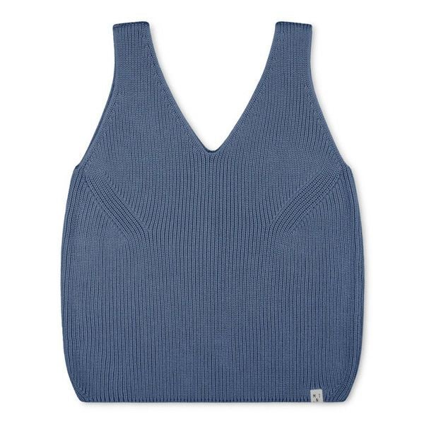 オーガニックコットン ノースリーブニット