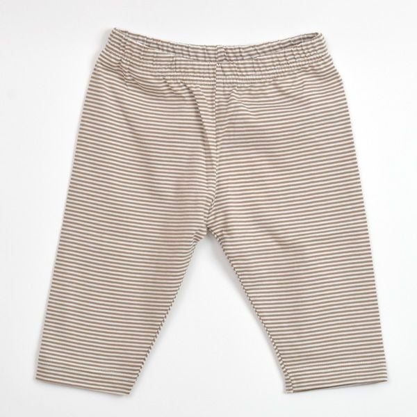 オーガニックコットン ベビーカプリレギンスFineStripe