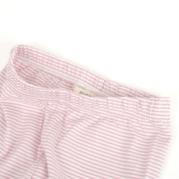 オーガニックコットン ベビーカプリレギンスFineStripe