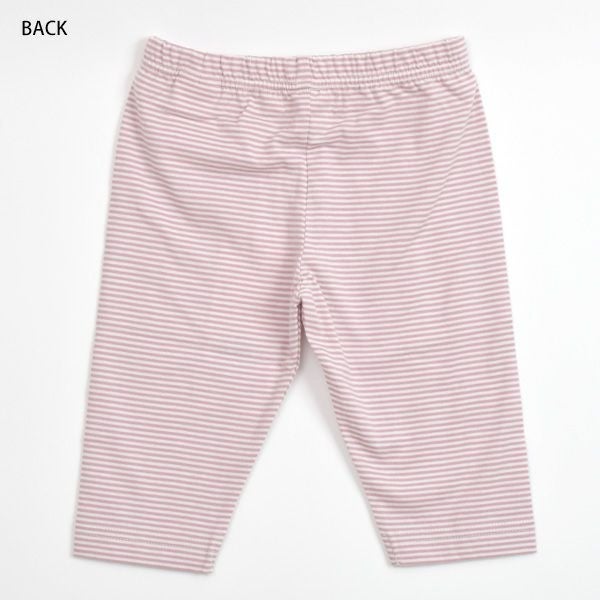 オーガニックコットン キッズカプリレギンスFineStripe
