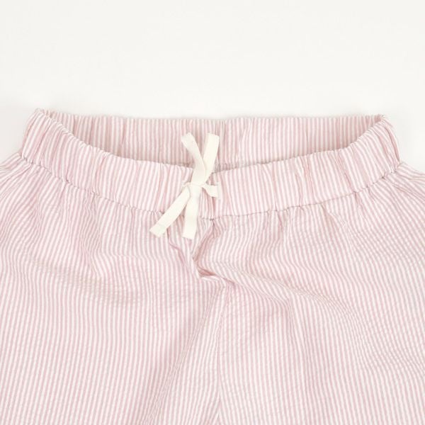 オーガニックコットン シアサッカーリラックスパンツ