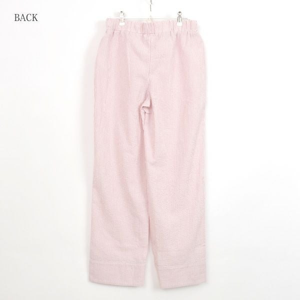 オーガニックコットン シアサッカーリラックスパンツ