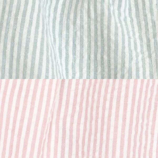 オーガニックコットン シアサッカーリラックスパンツ