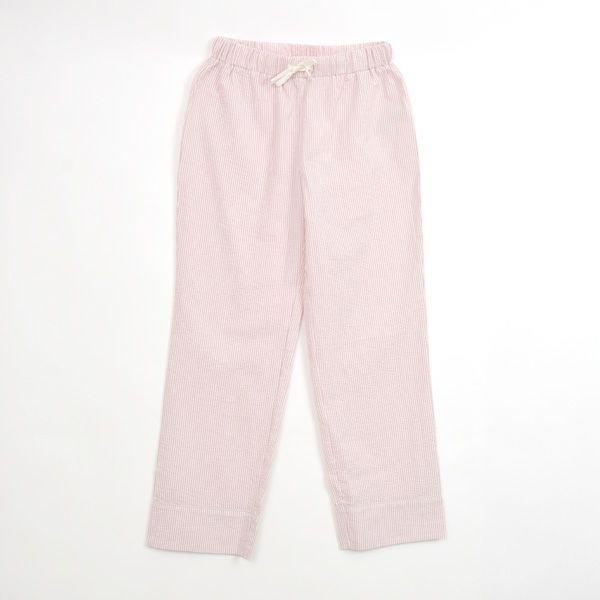 オーガニックコットン シアサッカーリラックスパンツ