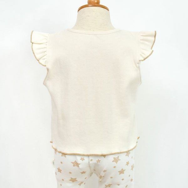 オーガニックコットン ベビーフリル付きカットソー