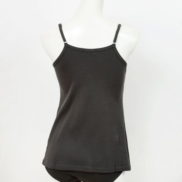 オーガニックコットン マタニティ五倍子染めパッド付キャミソール