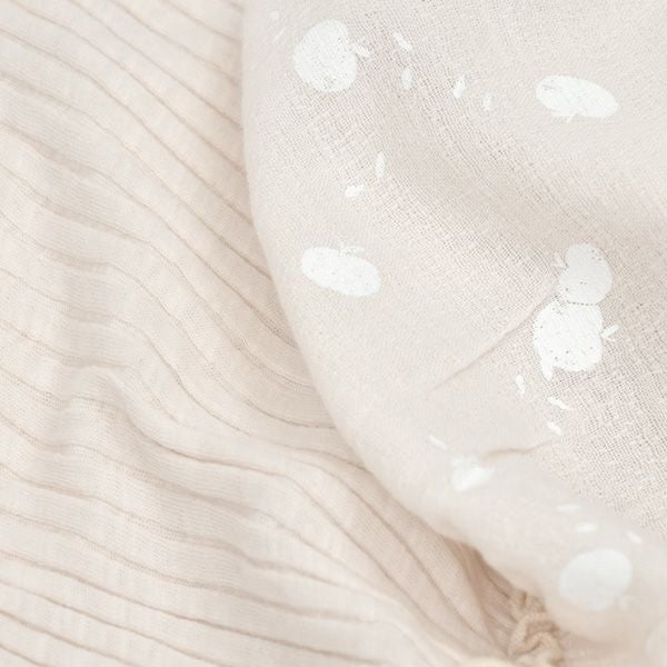 オーガニックコットン ベビーコンビロンパース APPLE