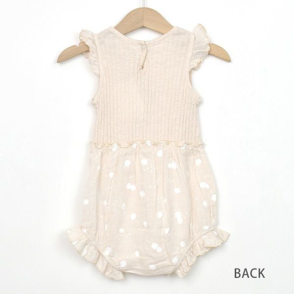 オーガニックコットン ベビーコンビロンパース APPLE