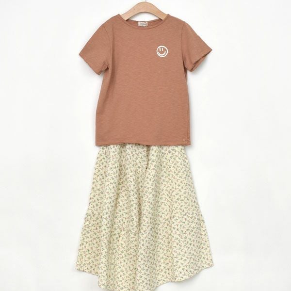 オーガニックコットン キッズTシャツSMILE