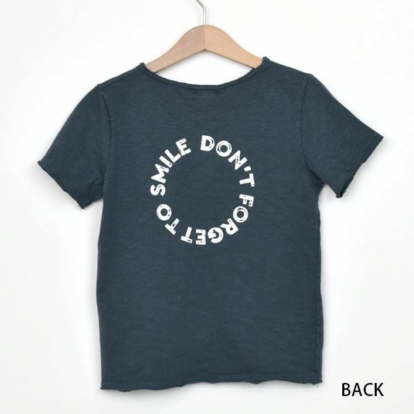 オーガニックコットン キッズTシャツSMILE