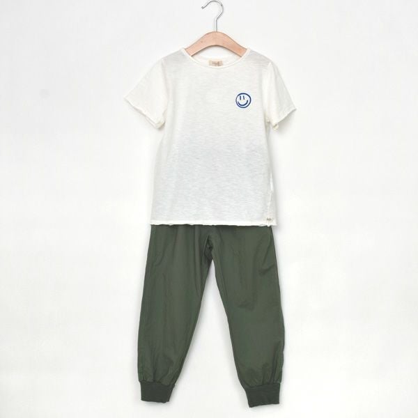 オーガニックコットン キッズポプリンロングパンツ