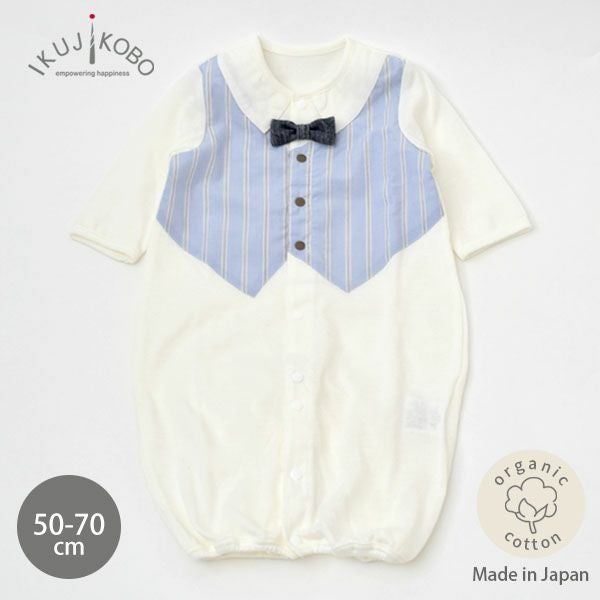 オーガニックコットン タキシード風ツーウェイドレス