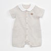 オーガニックコットン ベビーショートカバーオール はりねずみ