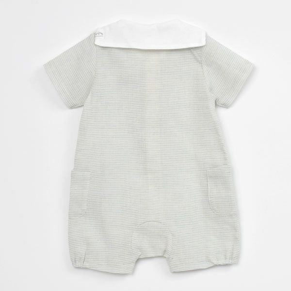 オーガニックコットン ベビーショートカバーオール はりねずみ