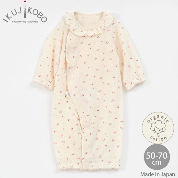 オーガニックコットン ベビー吊天竺ツーウェイドレス さくらんぼ