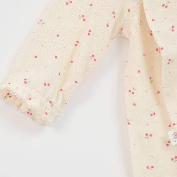 オーガニックコットン ベビー吊天竺ツーウェイドレス さくらんぼ