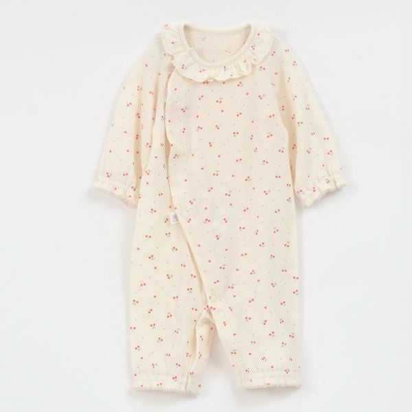 オーガニックコットン ベビー吊天竺ツーウェイドレス さくらんぼ