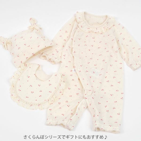 オーガニックコットン ベビー吊天竺ツーウェイドレス さくらんぼ