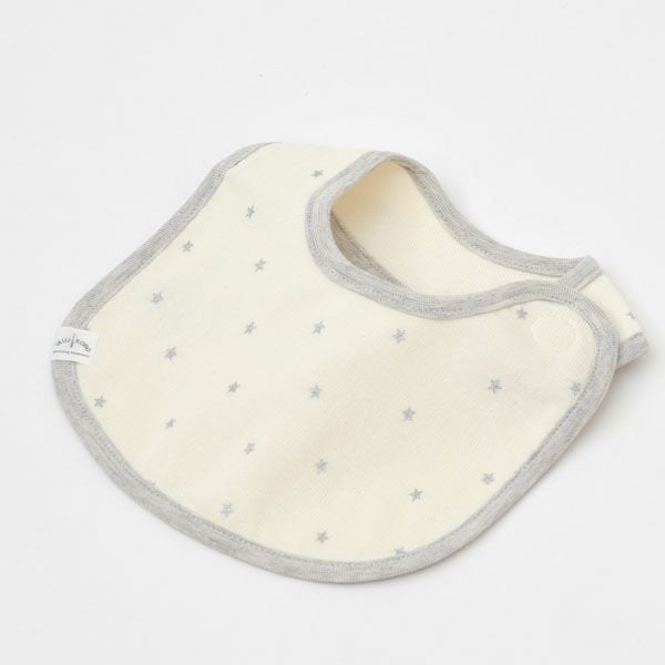 オーガニックコットン ベビー吊天竺スタイ シルバースター