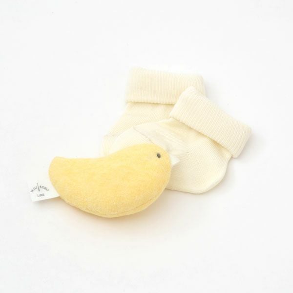 オーガニックコットン ベビーにぎにぎひよこ