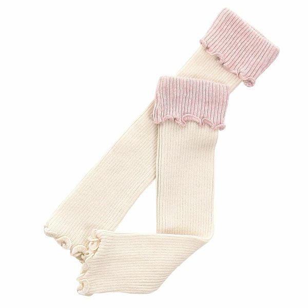オーガニックコットン ベビー折返しレッグウォーマー