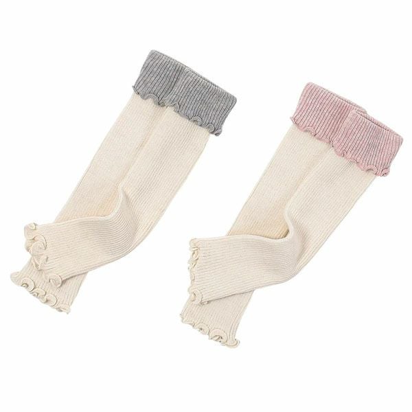 オーガニックコットン ベビー折返しレッグウォーマー
