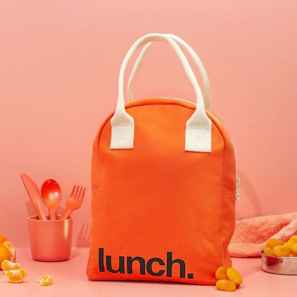 オーガニックコットン ジッパーランチバッグ