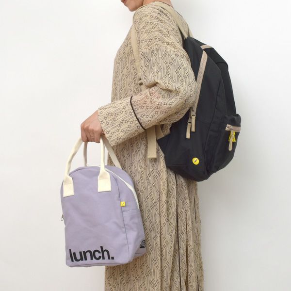 オーガニックコットン ジッパーランチバッグ