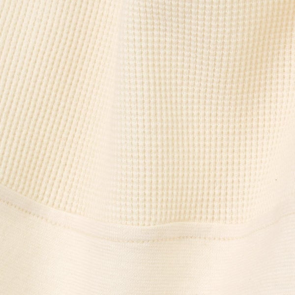オーガニックコットン キッズワッフル切替半袖Tシャツ