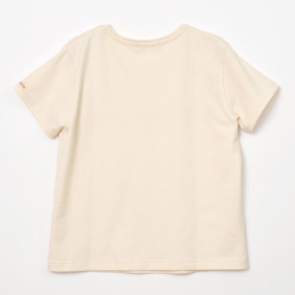 オーガニックコットン キッズワッフル切替半袖Tシャツ